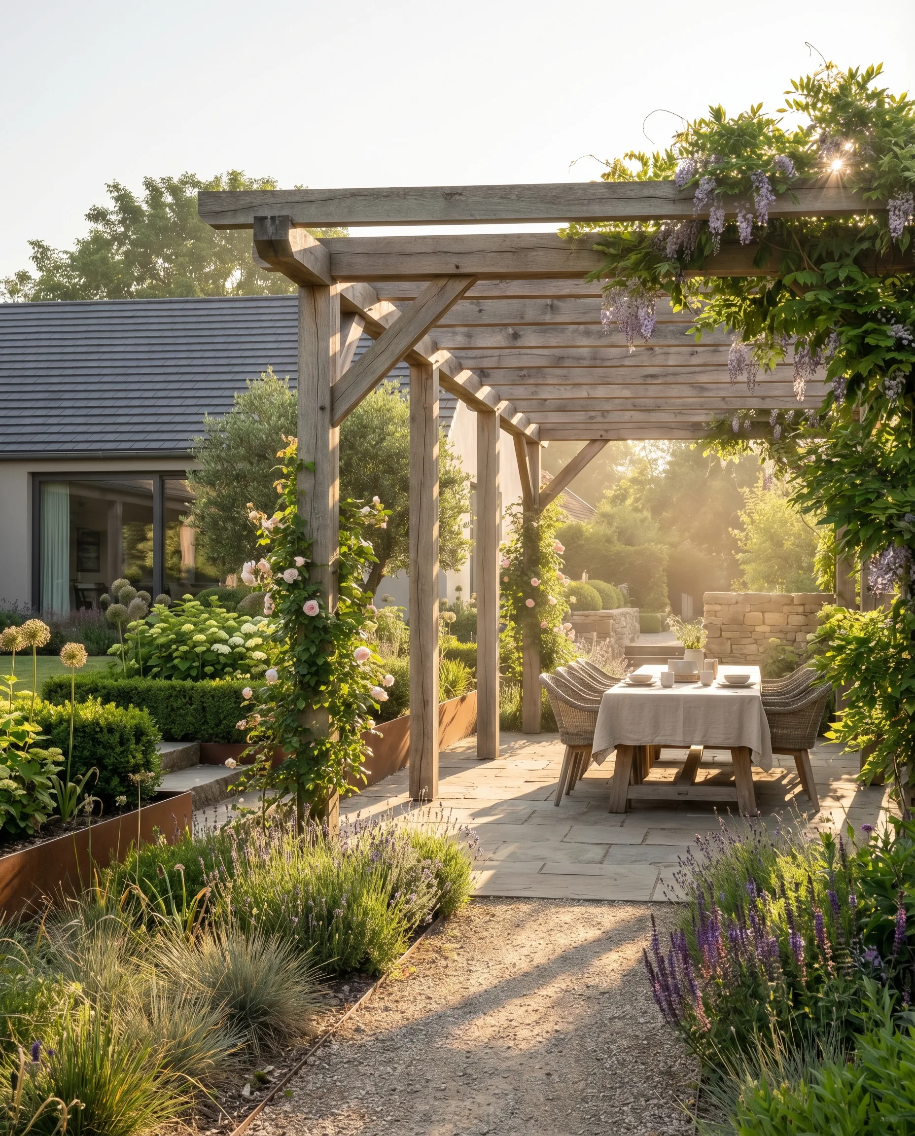 Pergola Garten: Struktur, Schatten und Atmosphäre im Außenraum