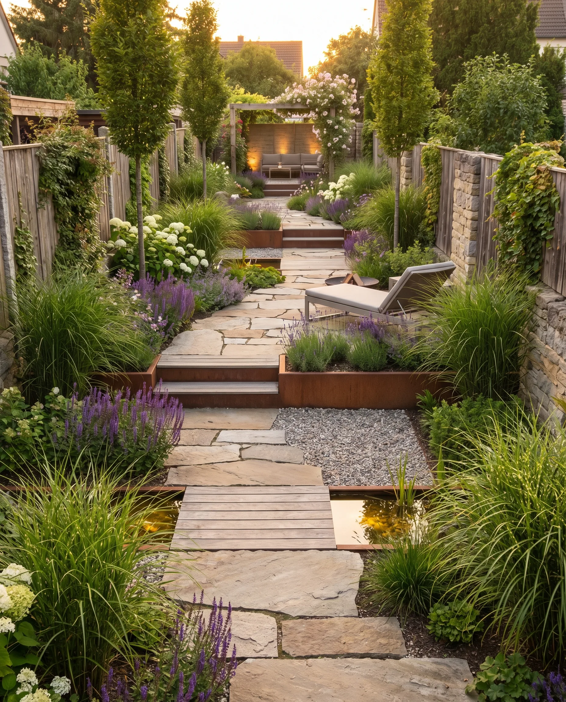 Narrow Garden Ideas: How to Make Long, Slim Spaces Feel Harmonious