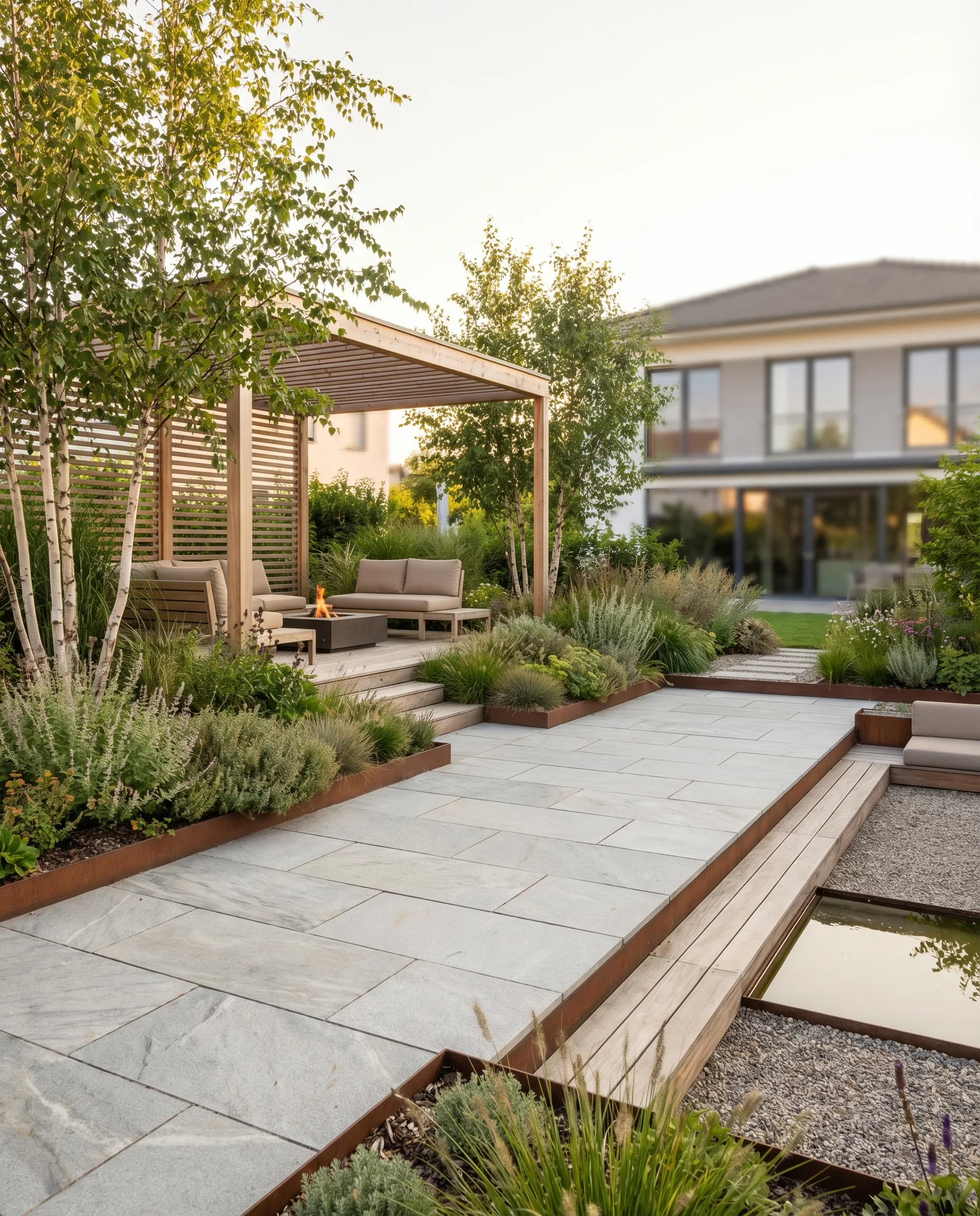 Moderner Garten mit Terrasse: So entsteht ein stimmiger Outdoor-Wohnraum