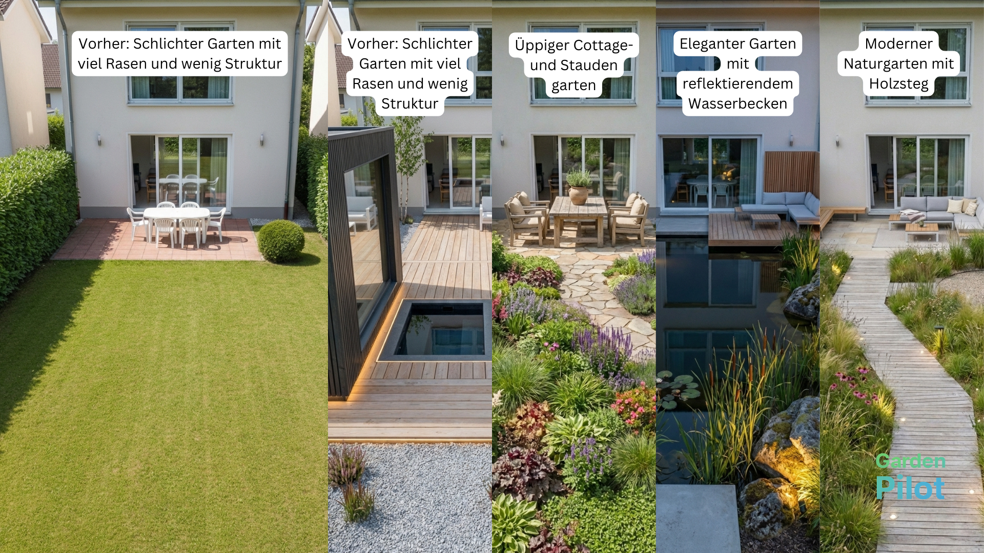Garten umgestalten 2025: KI-Planung & DIY-Umsetzung (Kosten & Schritte)